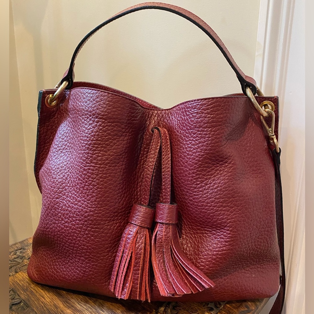 Alberta di Canio Pebbled Leather Bag